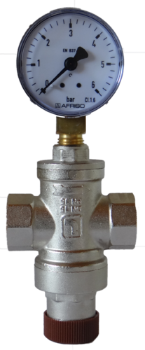 Druckregler für Wasser mit  Manometer
