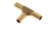 Hose connector brass T-format 13mm